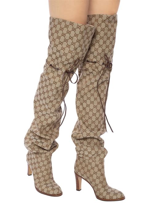 vintage gucci boots womens|Gucci thigh high boots sale.